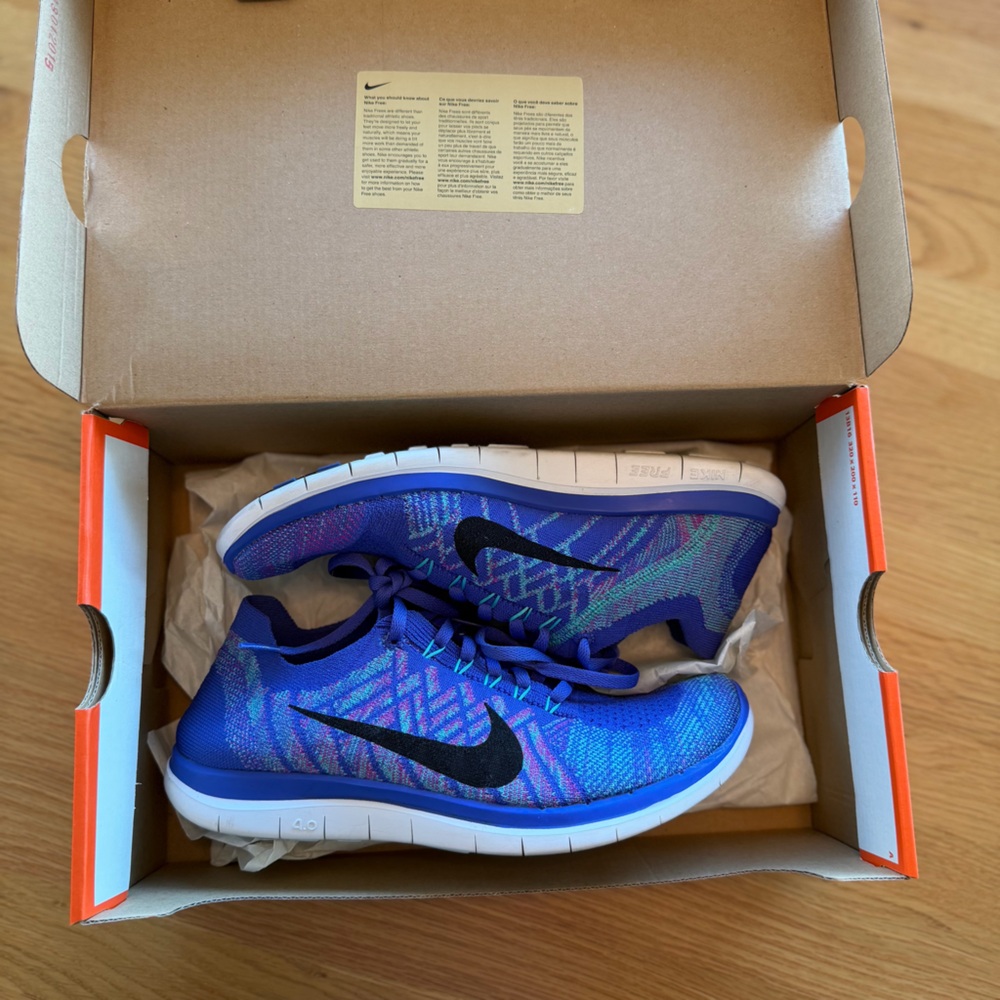 Nike Free 4.0 Flyknit Size 9 Great Condition with Box - Picture 6 of 7